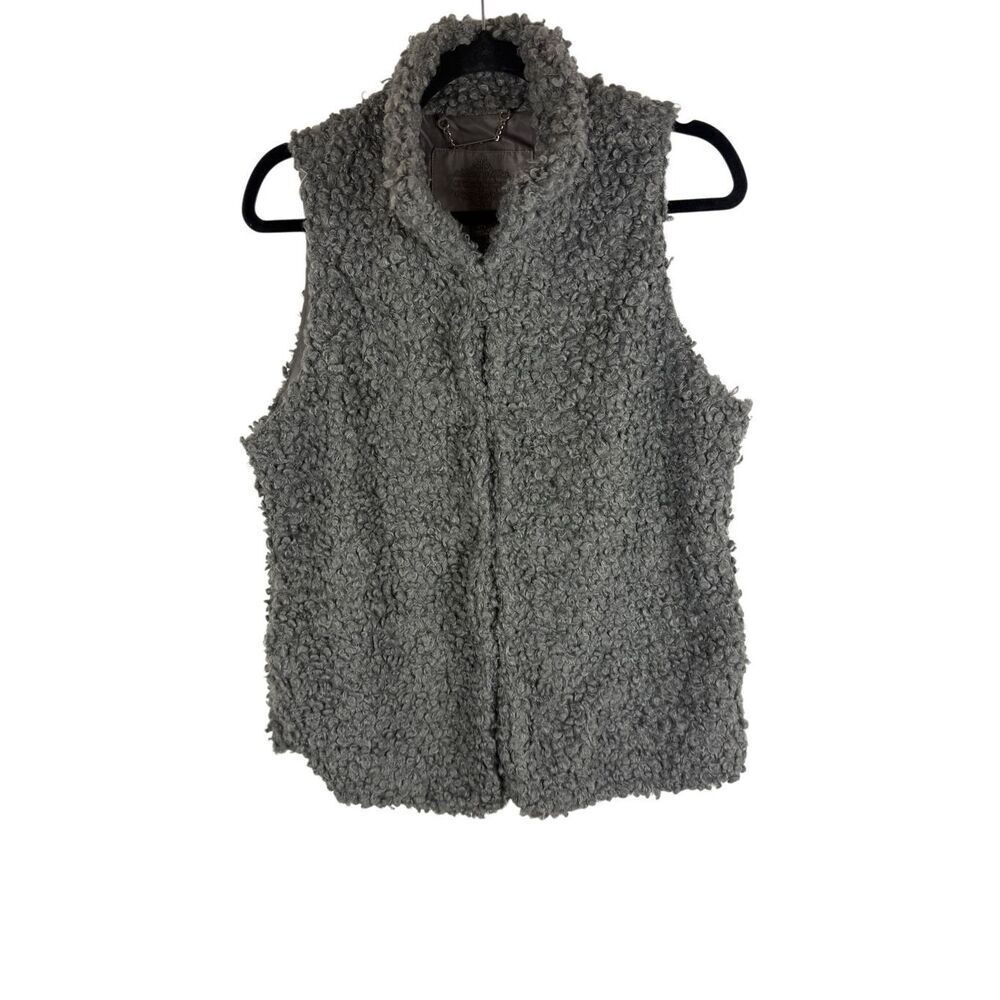 JouJou grey teddy vest- size m